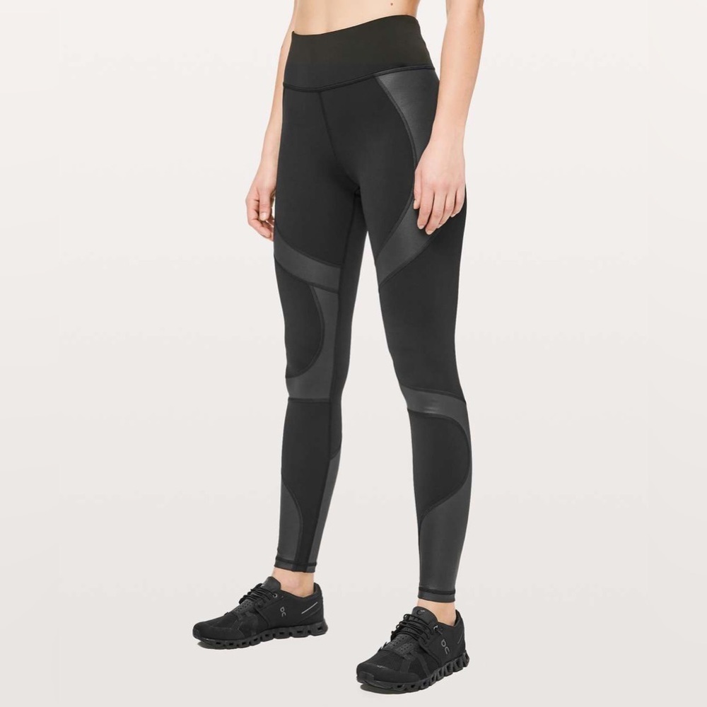 Lululemon City  Core Tight *28" in Mixed Matte Glossy Black size 2 2019